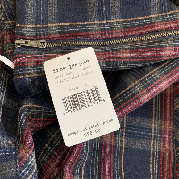 Free People See You Glow Wellington Plaid Skirt - Picture 6 of 8